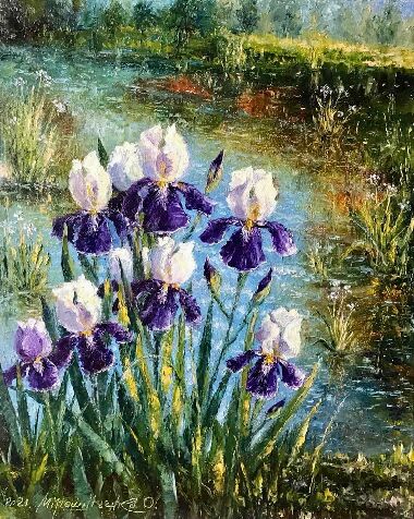 Irises by The Water