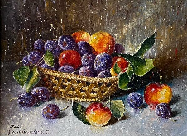 Натюрморт со сливами