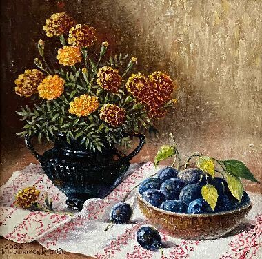 Чорнобривці зі сливами