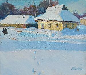 Дом, освещенный солнцем