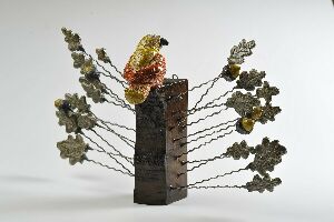 Творческая композиция на тему "Цветы и птицы"