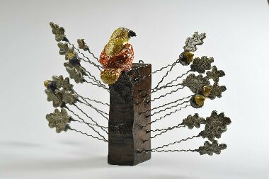 Творческая композиция на тему "Цветы и птицы"