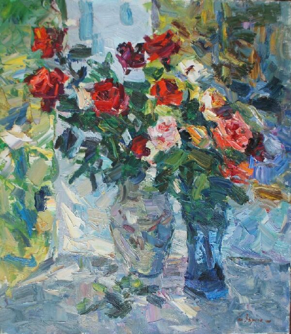 Натюрморт з трояндами