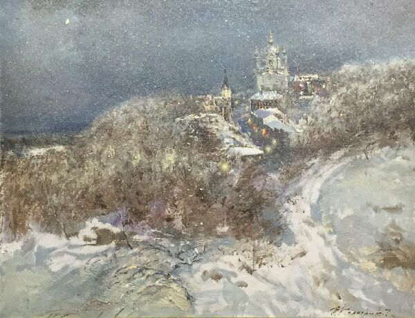 Андреевский. Вечерний снег