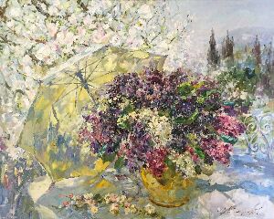 Весеннее утро. Цветущий Крым