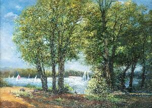 Оболонь. Залив с яхтами