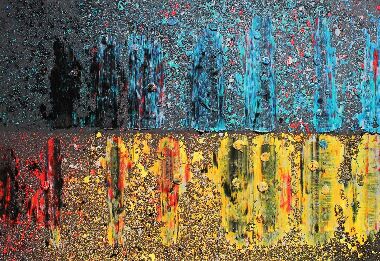 "BANDERA", which means "FLAG" when translated from Spanish