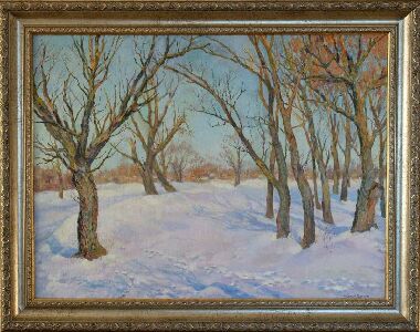 Зима. Вечер. Оболонье