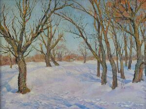 Зима. Вечер. Оболонье