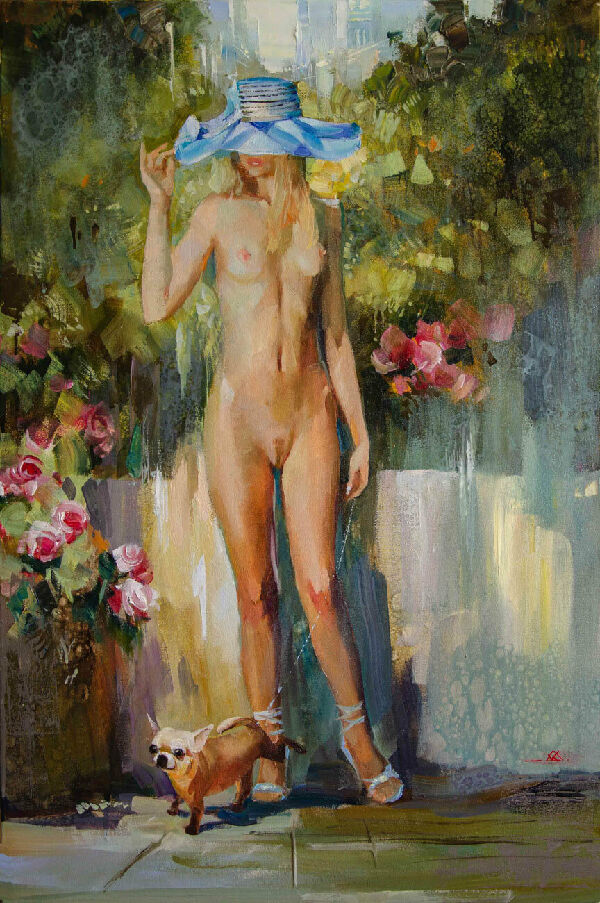 Morning Walk in The City Garden