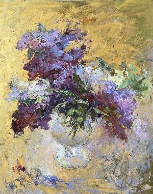 Бузок на золотому фоні