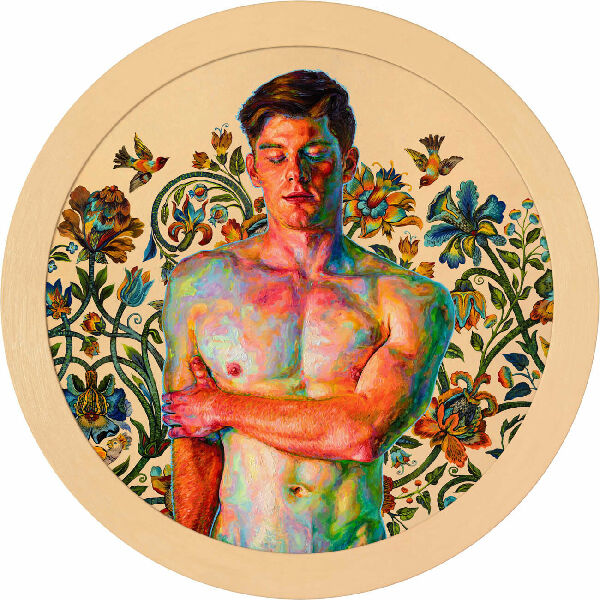 Парень с закрытыми глазами