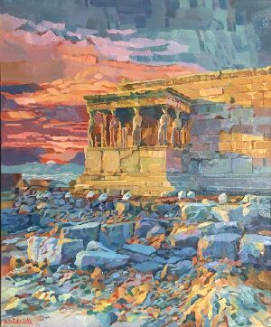 Кариатиды на закате