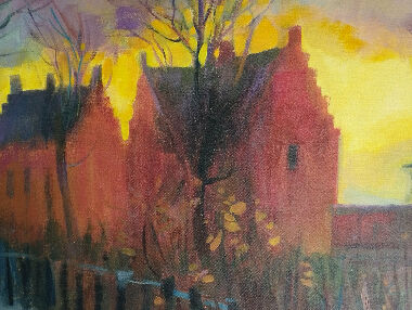 Закат солнца. Гент