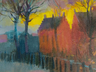 Закат солнца. Гент