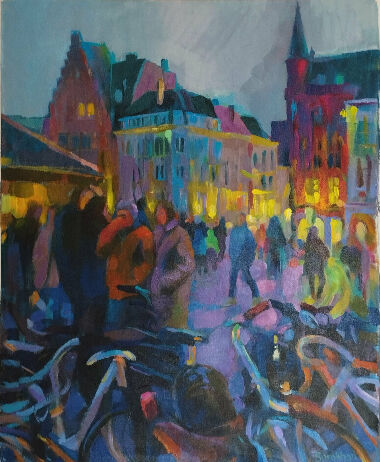 Коренмаркт на Рождество. Гент