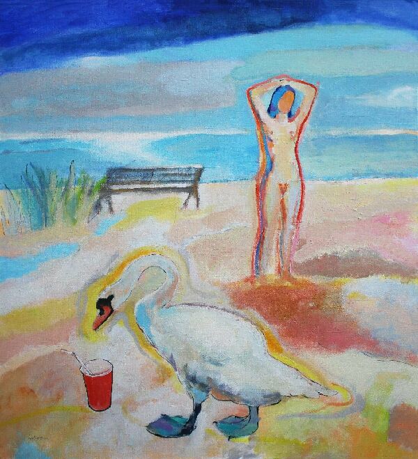 landscape with swan (LEDA)